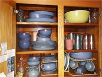 Lot #37 Contents of upper cabinets to include
