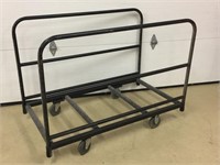 3 Metal Table Carts w/ Swivel Dollies 51" x 41"