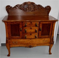 Antique 19th Century Oak Sideboard Server