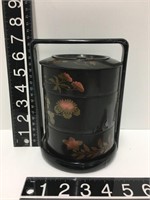 Small hand painted Japanese box, 3 stack