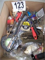 Box of Misc. Tools & Shop Supplies