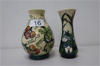 Moorcroft two contemporary vases