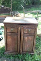 Cabinet with 2 Doors & Lion Head Pulls