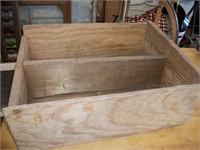 Wooden crate shelf/display