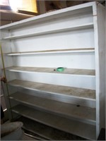 Large white wooden shelf