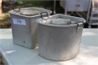 Aluminum Canisters with Hinged Locks