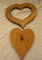 Wooden Heart Shaped Wall Decorations