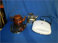 Serving tray, kettle, teapot, sandwich maker