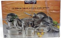 Kirkland 13 Piece Stainless Steel Pan Set