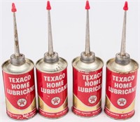 1960's Texaco Home Lubricant Cans