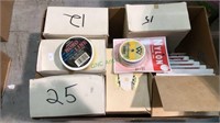 Box lot full of fishing line all different kinds,