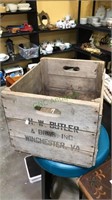 Winchester Virginia Apple crate, HW Butler and