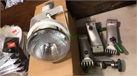 Track floodlight, prince tennis racket clamps ,