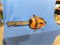 Mecco Chainsaw. Turns over - condition unknown