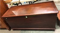Antique blanket chest, Poplar and hardwood with