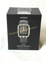 Pebble steel smart watch with Bluetooth