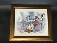 Framed & Signed Lithograph "Carousel"