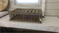 Vintage wooden chicken crate