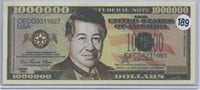 Cesar Chavez Civil Rights One Million Dollar Note