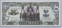 Cheerleading One Million Dollar Novelty Note