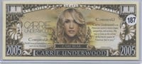 Carrie Underwood One Million Dollar Note