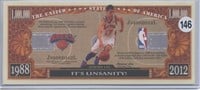 Jeremy Lin 1988 2012 Knicks Basketball Million Dol