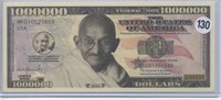 Gahndi Legends Series Million Dollar Novelty Note