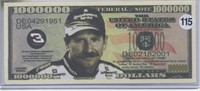 Dale Earnhardt Nascar Racing Million Dollar Note