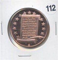 Pledge of Allegiance One Ounce .999 Copper Round