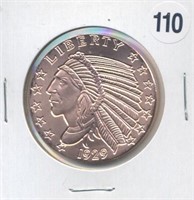 Incuse Indian Style One Ounce .999 Copper Round