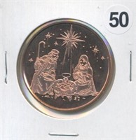 Birth of Christ One Ounce .999 Copper Round