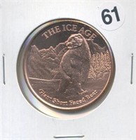 The Ice Age Giant Short Faced Bear One Ounce .999