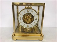 Le Coultre Brass and Glass Atmos Mantle Clock