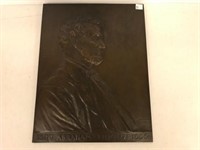 Bronze Abraham Lincoln Plaque