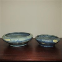 2 Peters & Reed Landsun Art Pottery Bowls Planters