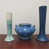3 Peters & Reed Landsun & Early Brush McCoy Vases