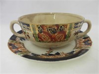 Windsor Derby Soup Bowl and Plate