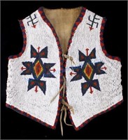 Sioux Fully Beaded Vest circa 1890