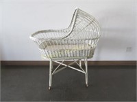 Vintage Wicker Basinet