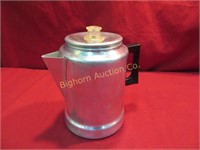 Aluminum Percolator Coffee Pot - 9 Cup Capacity