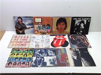 (11) Beatles Rolling Stones Solo LP Albums