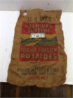 Nice Burlap Potato Sack  Advertising  100lb Size