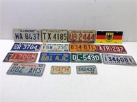 (15) Different License Plates Most 1970's