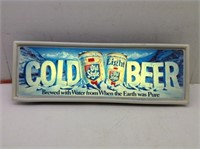Old Style Beer Lighted Advertising Sign  Working