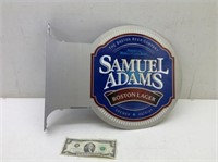 Two Sided Side Mount Sam Adams Metal Sign