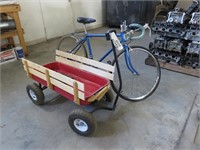 Wagon & Schwinn Bike