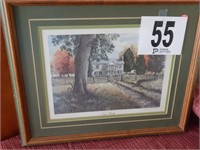 FRAMED AND MATTED PRINT  "ROCK CASTLE"
