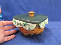 '06 longaberger lucky twist basket with lid