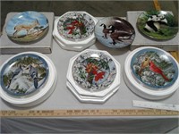 7 Wildlife collector plates