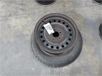 (1) Tire & (2) 16" Ford Crown Victoria Rims, 5 Lug